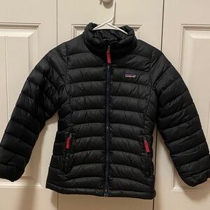 Patagonia Kids Black Puffer Jacket Sz 10